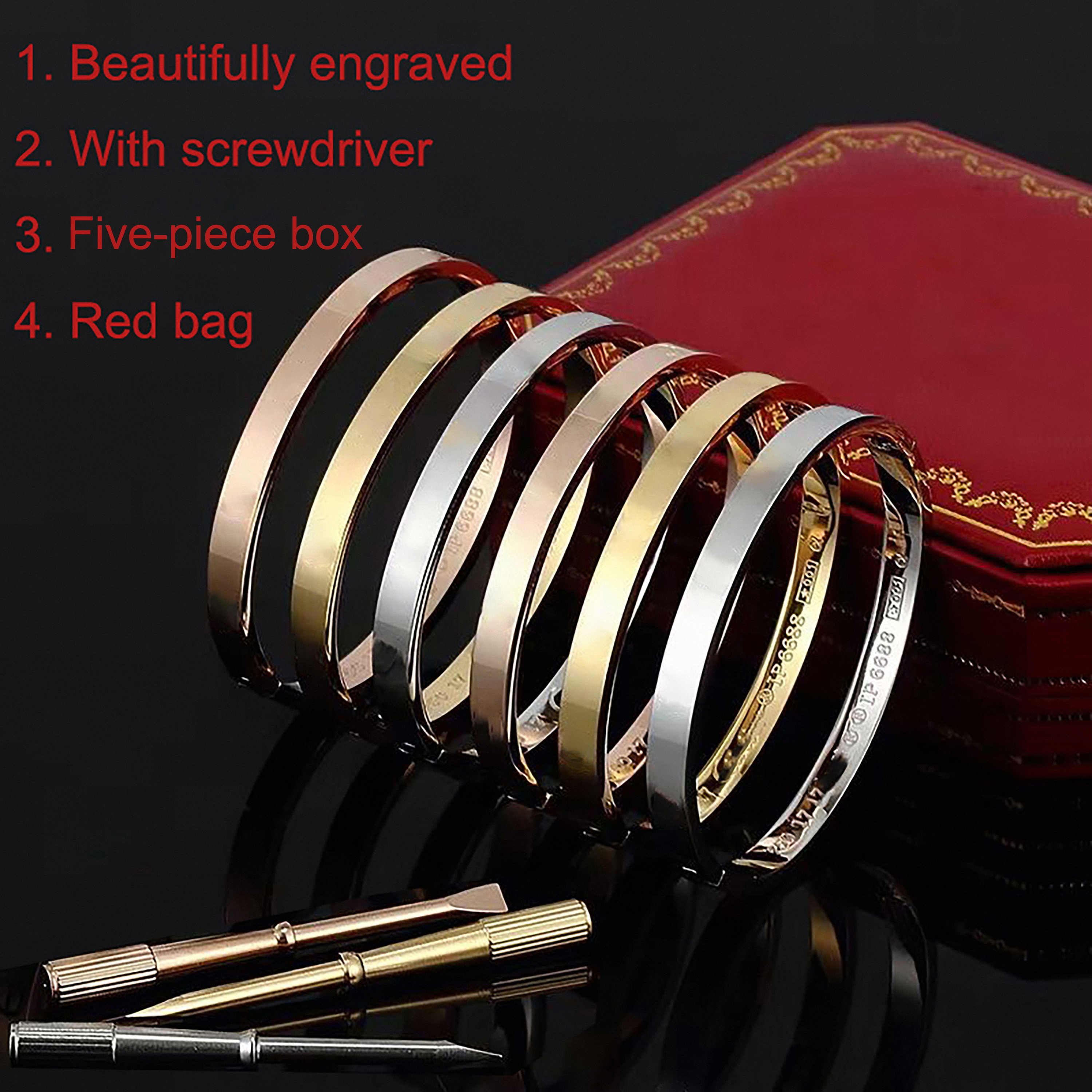 316L TiTitanium Classic Bangles Bracelets For Lover Fashion Wristband Wedding Bangle Rose Gold Thanksgiving Day Bracelet drop shippin
316L TiTitanium Classic Bangles Bracelets For Lover Fashion Wristband Wedding Bangle Rose Gold Thanksgiving Day Bracelet drop shippin