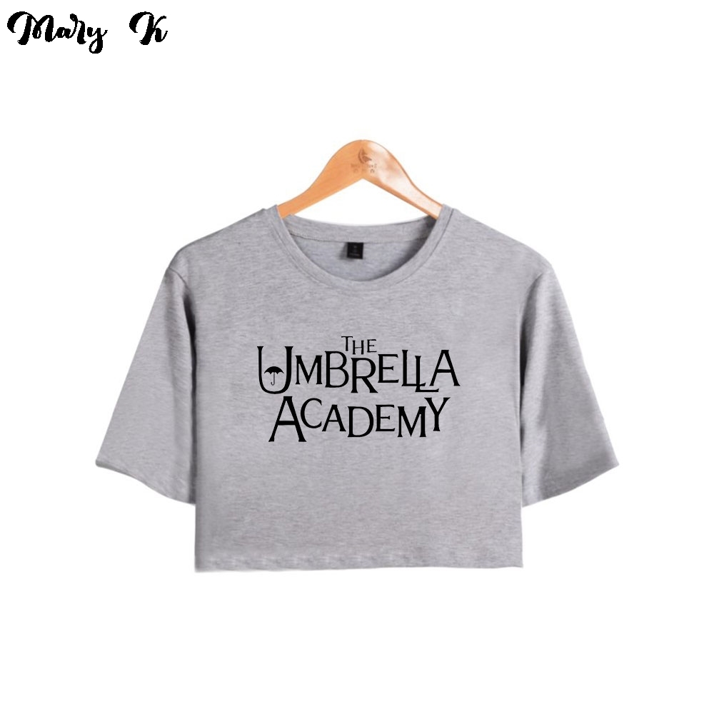 The Umbrella Academy Crop Top Exposed navel T-Shirt Oversize O-neck Tops Women Funny Tshirt 210302