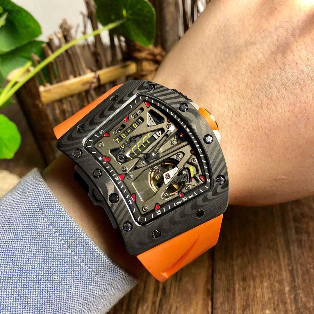 Top RM70-01 Designer Watches NTPT Carbon Fiber Sport Watch Tourbillon Automatic Mechanical Mens Wristwatch Sapphire Crystal Rubber Strap, Slivery;brown
Top RM70-01 Designer Watches NTPT Carbon Fiber Sport Watch Tourbillon Automatic Mechanical Mens Wristwatch Sapphire Crystal Rubber Strap, Slivery;brown