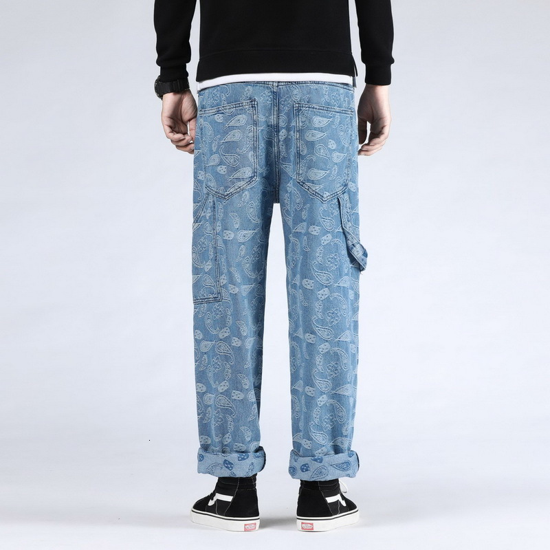 Blue Punk Print Skateboard New 2021 Casual Men's Baggy Hip Hop Jeans Plus Size 30-46 with Multi Pockets S5ew, 2808 2
Blue Punk Print Skateboard New 2021 Casual Men's Baggy Hip Hop Jeans Plus Size 30-46 with Multi Pockets S5ew, 2808 2