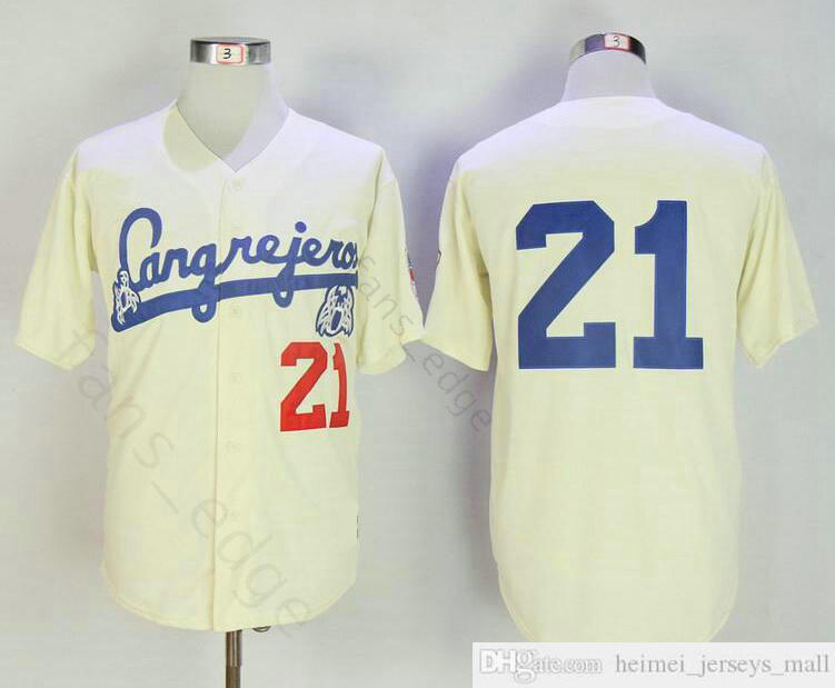 Beige Roberto Clemente Jersey #21 Santurce Crabbers Puerto Rico In Baseball Jersey Baseballs Stitched Button Down Shirt Fast Shipping, Black
Beige Roberto Clemente Jersey #21 Santurce Crabbers Puerto Rico In Baseball Jersey Baseballs Stitched Button Down Shirt Fast Shipping, Black