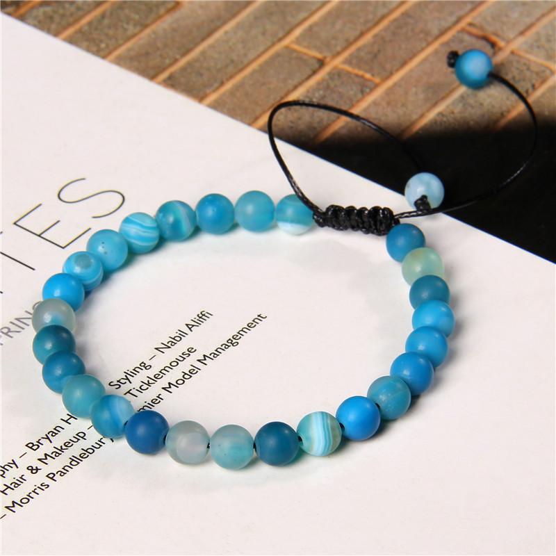 Beaded, Strands Stretch & Weave Bracelets Blue Veins Agat 6 Mm Green Stripe Stone Beads Bangle Men Black Rope Adjustable Pulsera Women Jewe
Beaded, Strands Stretch & Weave Bracelets Blue Veins Agat 6 Mm Green Stripe Stone Beads Bangle Men Black Rope Adjustable Pulsera Women Jewe