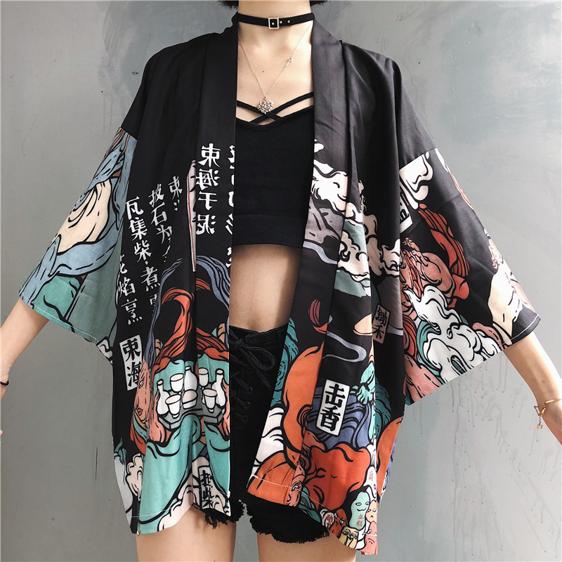 Men's Casual Shirts Japanese Kimono Women Cardigan Summer Traditional Woman Cosplay Yukata Female Obi Streetwear Haori Shirt Clothes UOIY M101, White;black
Men's Casual Shirts Japanese Kimono Women Cardigan Summer Traditional Woman Cosplay Yukata Female Obi Streetwear Haori Shirt Clothes UOIY M101, White;black