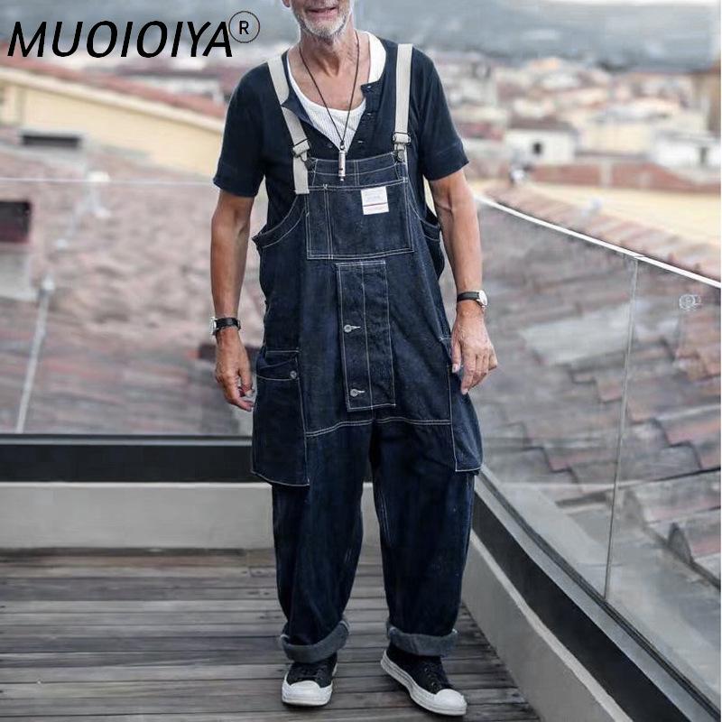 Men' Jeans Denim Jumpsuit Trendy Overalls For Men Pants Fashion Streetwear Male Cargo Loose Rompers One Piece Trousers Workwear, Navy blue
Men' Jeans Denim Jumpsuit Trendy Overalls For Men Pants Fashion Streetwear Male Cargo Loose Rompers One Piece Trousers Workwear, Navy blue