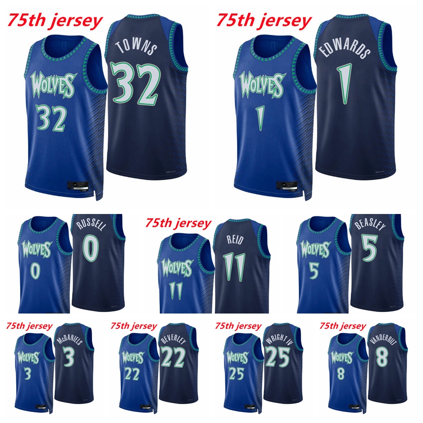 Minnesotas Men Timberwolve Karl-Anthony Towns Anthony Edwards DAngelo Russell Naz Reid Beasley Beverley 2021/22 75th Anniversary Royal Basketball Jersey
Minnesotas Men Timberwolve Karl-Anthony Towns Anthony Edwards DAngelo Russell Naz Reid Beasley Beverley 2021/22 75th Anniversary Royal Basketball Jersey