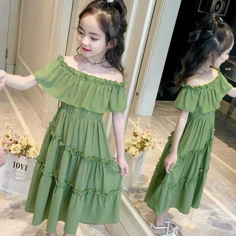 Girls Dresses 2021 summer Girl Dress Floral Design Baby Girls Dress Kids Dresses For Girls Casual Wear Children Clothing Q0716