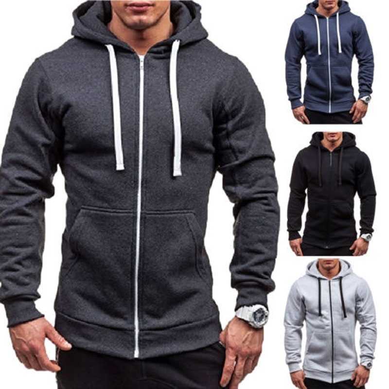 brand new fashion men's hooded zipper sweatshirt long sleeve jumper outwear coat casual solid hoodies, Black
brand new fashion men's hooded zipper sweatshirt long sleeve jumper outwear coat casual solid hoodies, Black