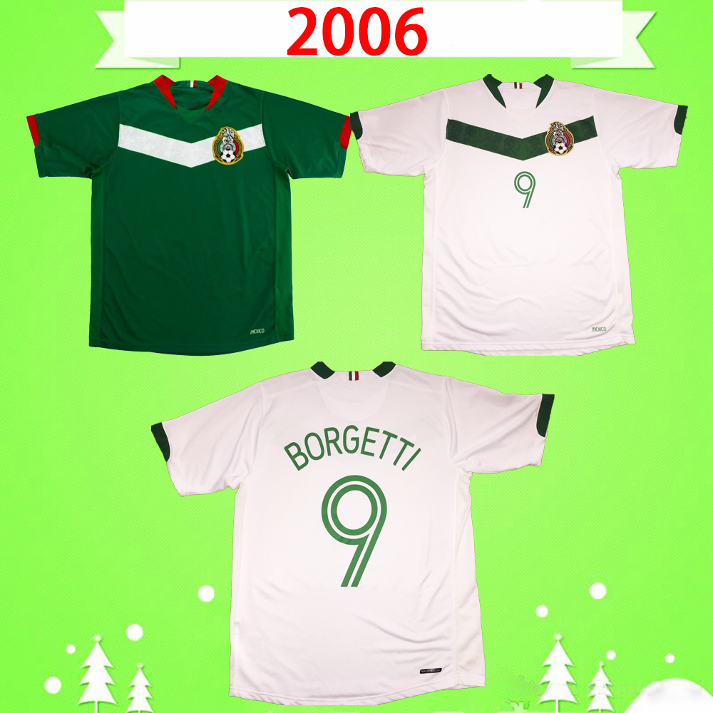 2006 MEXICO Retro Soccer Jersey BORGETTI R.MARQUEZ vintage C.SALCIDO G.FRANCO Camiseta de futbol home blue away white football shirt
2006 MEXICO Retro Soccer Jersey BORGETTI R.MARQUEZ vintage C.SALCIDO G.FRANCO Camiseta de futbol home blue away white football shirt