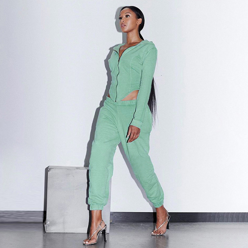 2021 Chic Zipper Hooded Sweatshirt Coat High Waist Sweatpants Casual Suit Women Two Piece Outfits Cotton Autumn Fashion Cd8n, Blue
2021 Chic Zipper Hooded Sweatshirt Coat High Waist Sweatpants Casual Suit Women Two Piece Outfits Cotton Autumn Fashion Cd8n, Blue