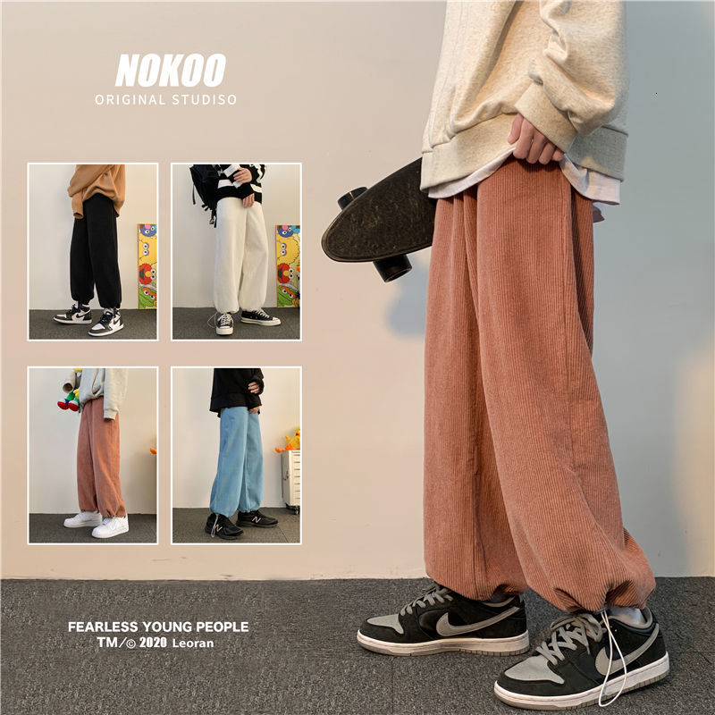 New 2021 Winter Men's Thicken Veet Casual Pants Corduroy Fabric Trousers Streetwear Hip Hop Style Solid Color Jogger Sweatpants Rbnu, Pink plush
New 2021 Winter Men's Thicken Veet Casual Pants Corduroy Fabric Trousers Streetwear Hip Hop Style Solid Color Jogger Sweatpants Rbnu, Pink plush