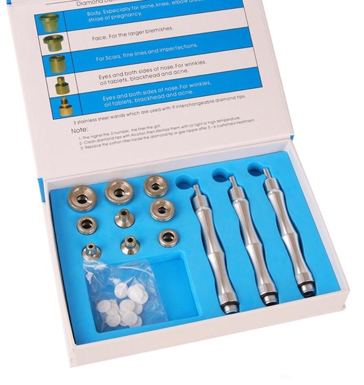 Drop shipping 7 in 1 diamond microdermabrasion mesotherapy electroporation beauty devicemicrocurrent face lift machine