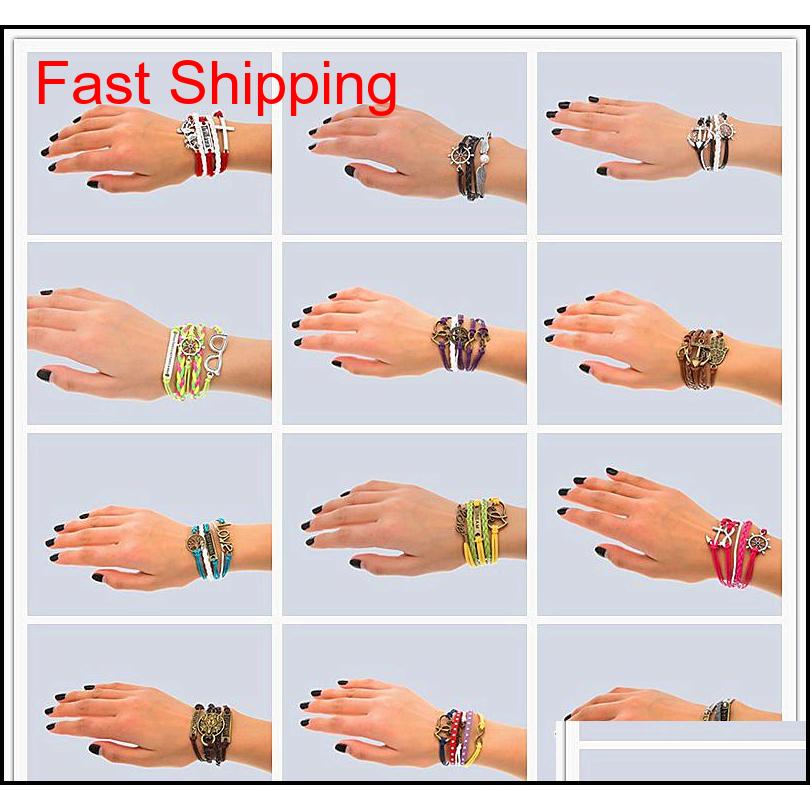 Hand Made 30 Mix Style Infinity Leather Alloy Fashion Cuff Bracelet Charm Bracelet Vintage Acces jllzjt dh_garden
Hand Made 30 Mix Style Infinity Leather Alloy Fashion Cuff Bracelet Charm Bracelet Vintage Acces jllzjt dh_garden
