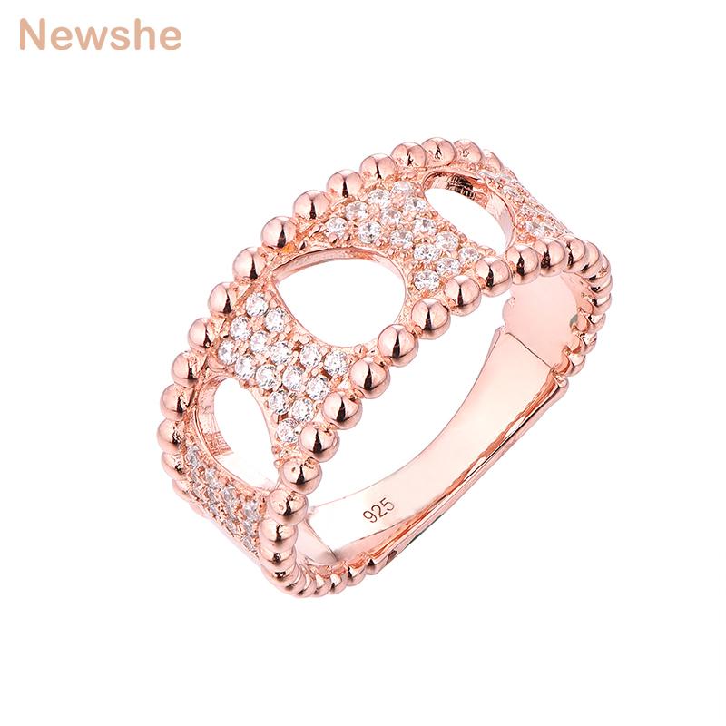 Cluster Rings She 925 Sterling Silver Rose Gold Color Hollow Wedding For Women CZ Eternity Engagement Ring GR02263A, Golden;silver
Cluster Rings She 925 Sterling Silver Rose Gold Color Hollow Wedding For Women CZ Eternity Engagement Ring GR02263A, Golden;silver