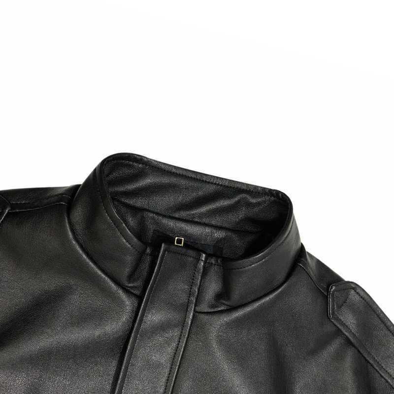 Fitaylor Autumn Women Faux Soft Pu Motorcycle Leather Jacket Casual Loose Black Faux Leather Punk Zipper Overcoat 210908