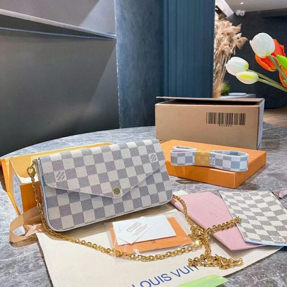 Women Evening Bags LVLOUISVITTON VUTTON genuine leather handbags shoulder crossbody bag card holder Wallet 3 pcs purse set
Women Evening Bags LVLOUISVITTON VUTTON genuine leather handbags shoulder crossbody bag card holder Wallet 3 pcs purse set