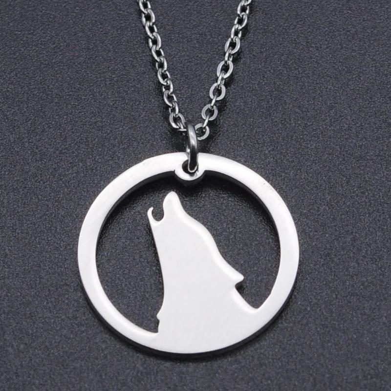 Pendant Necklaces Night Wolf Stainless Steel Charm Necklace For Women Wholesale Fashion Jewelry Accept OEM Order Drop
Pendant Necklaces Night Wolf Stainless Steel Charm Necklace For Women Wholesale Fashion Jewelry Accept OEM Order Drop