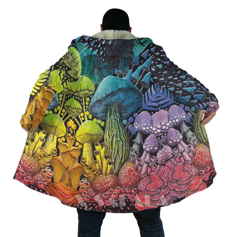 Men' Wool & Blends Nature Mushroom All Over 3D Printed Thick Warm Hooded Cloak For Men Windproof Fleece Unisex Casual-1, D215
Men' Wool & Blends Nature Mushroom All Over 3D Printed Thick Warm Hooded Cloak For Men Windproof Fleece Unisex Casual-1, D215