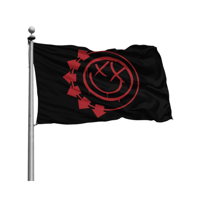Blink 182 Flags Banners 150x90cm 100D Polyester Fast Shipping Vivid Color High Quality With Two Brass Grommets
Blink 182 Flags Banners 150x90cm 100D Polyester Fast Shipping Vivid Color High Quality With Two Brass Grommets