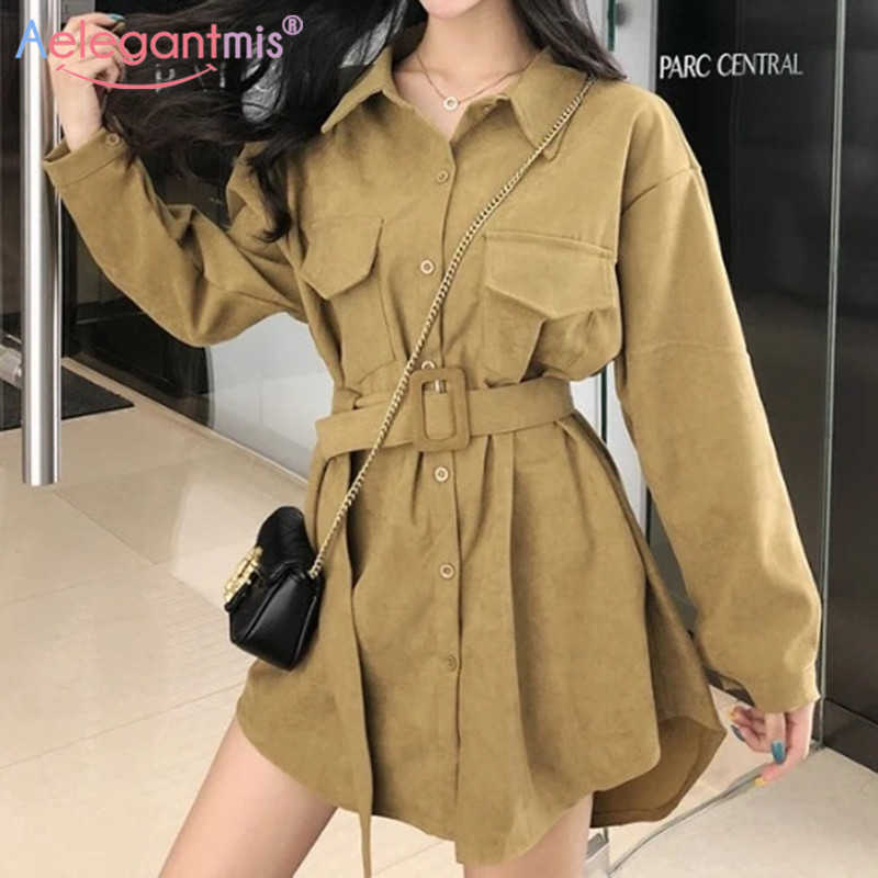 Aelegantmis Plus Size Sashes Korean Style Blouse Shirt Women Vintage Long with Belt Female Casual Office Lady Warm 210607, Coffee
Aelegantmis Plus Size Sashes Korean Style Blouse Shirt Women Vintage Long with Belt Female Casual Office Lady Warm 210607, Coffee