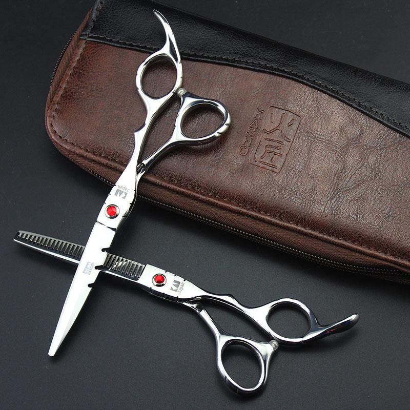 Hair Scissors 6.0inch Profissional Hairdressing Cutting Set Barber Shears High Quality Salon For