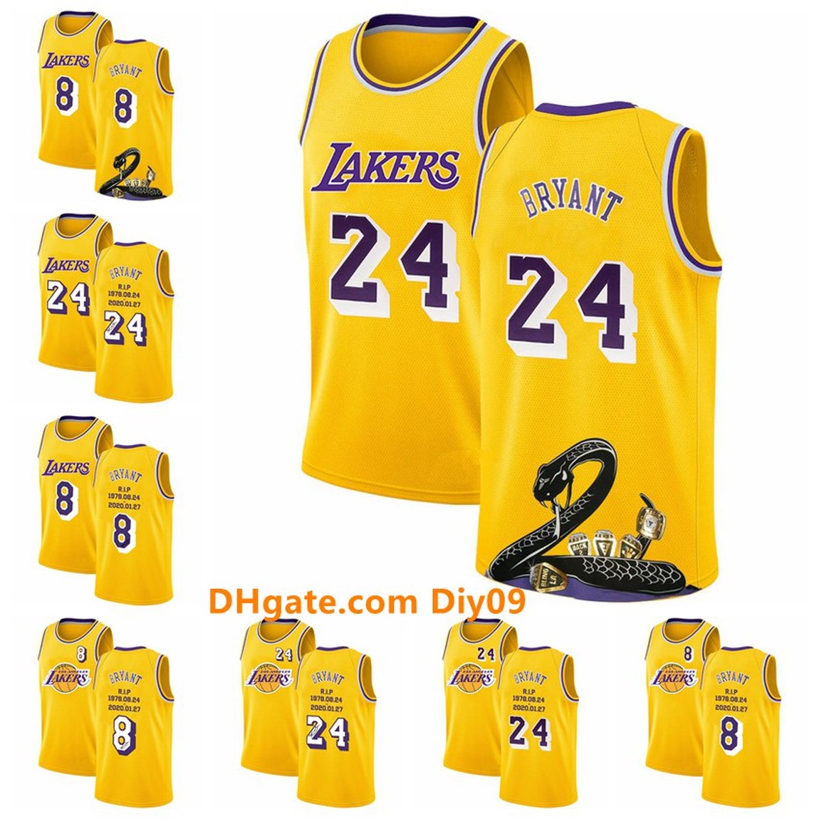 Men Bryant Black Mamba Snake Los Angeles Lakers Kobe Bryant 8 24 New Golden Signature Stitched Basketball Jersey, Black;red
Men Bryant Black Mamba Snake Los Angeles Lakers Kobe Bryant 8 24 New Golden Signature Stitched Basketball Jersey, Black;red