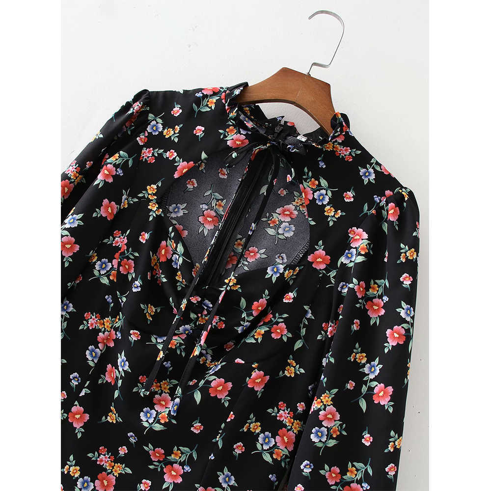 Summer Dress Women Elegant Casual Fashion Chic Lady Puff Sleeve Floral Corset Dress Women Sundress 210709