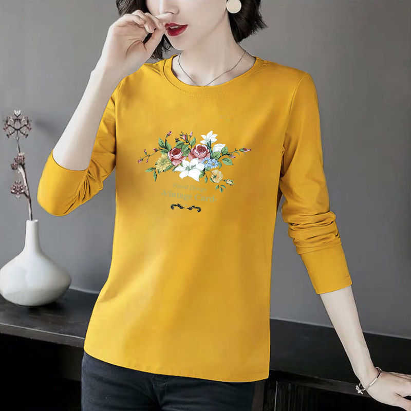 Cotton T-shirt Women Casual O Neck Long Sleeve T Shirt Female Flower Letter Print Tops Fashion Plus Size Spring Summer Tee 210526, Green arrow
Cotton T-shirt Women Casual O Neck Long Sleeve T Shirt Female Flower Letter Print Tops Fashion Plus Size Spring Summer Tee 210526, Green arrow