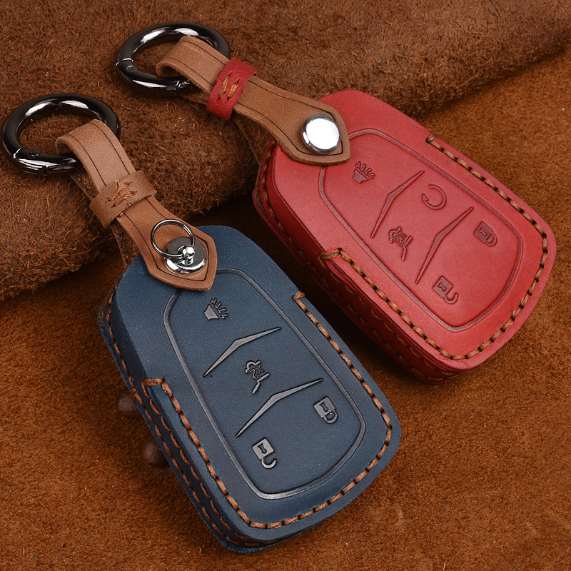Leather Car Key Case Cover For Cadillac Escalade ESV XTS ATS CTS SRX 6BT CT6 ATS-L XT5 BLS 2015 2016 Accessories Ring, B-blue
Leather Car Key Case Cover For Cadillac Escalade ESV XTS ATS CTS SRX 6BT CT6 ATS-L XT5 BLS 2015 2016 Accessories Ring, B-blue