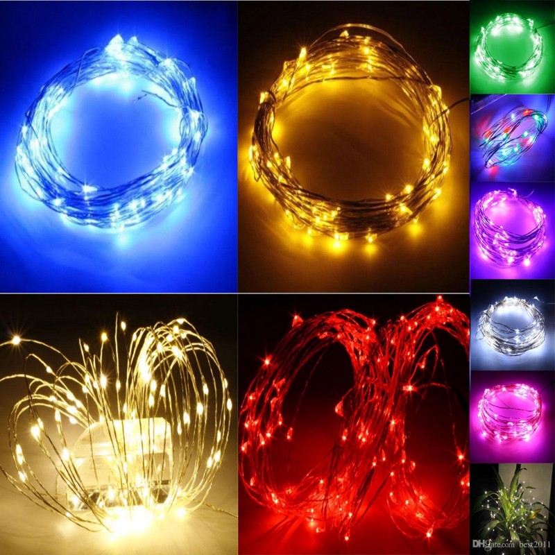 Christmas Tree 20M EU US Copper Wire String lights Waterproof LED Strip For Fairy Wedding Party Decoration Holiday lighting Free shipping
