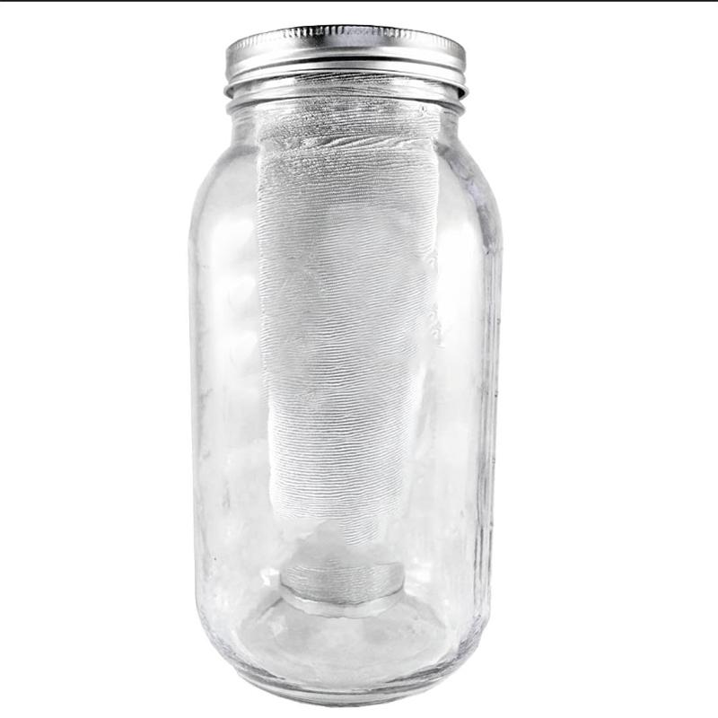 Cold Coffee Maker Coffee Filters for Wide Mouth Mason Jar Stainless Steel Ultra Fine Mesh with Fruit Infuser Iced Mak
Cold Coffee Maker Coffee Filters for Wide Mouth Mason Jar Stainless Steel Ultra Fine Mesh with Fruit Infuser Iced Mak