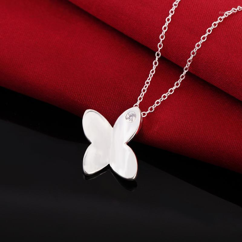 Sterling Silver Necklace For Women Zircon Butterfly Pendant 18 Inches Christmas Gifts High Quality Wedding Jewelry Chains
Sterling Silver Necklace For Women Zircon Butterfly Pendant 18 Inches Christmas Gifts High Quality Wedding Jewelry Chains