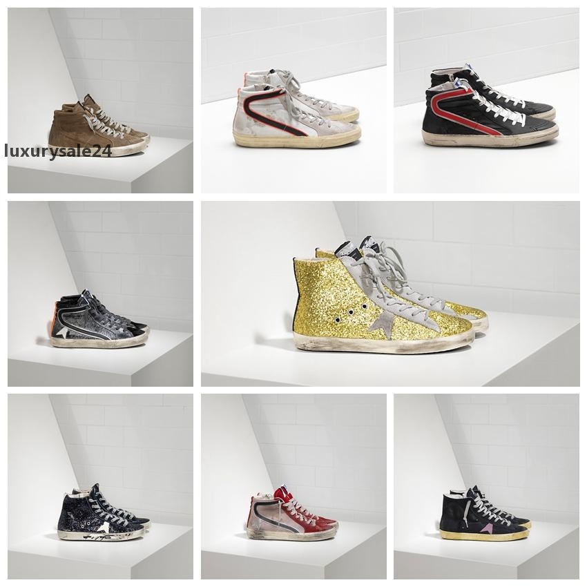 2021 Golden Fashion Luxurys Gooses Slide sneakers high-top top Italian Deluxe Brand classic Do-old dirty shoes designer Man Women Trai taW, Black
2021 Golden Fashion Luxurys Gooses Slide sneakers high-top top Italian Deluxe Brand classic Do-old dirty shoes designer Man Women Trai taW, Black