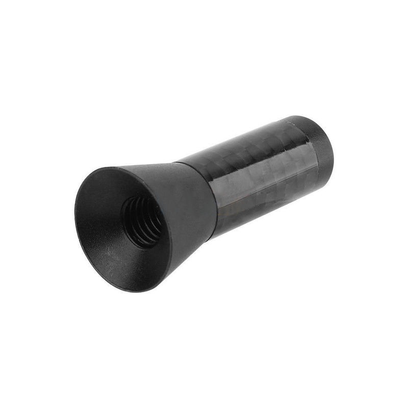 Universal Carbon Fiber Car Roof Antenna Enhanced Signal FM/AM 3.5cm Screw Metal Stubby Mast Vehicle Radio Aerial