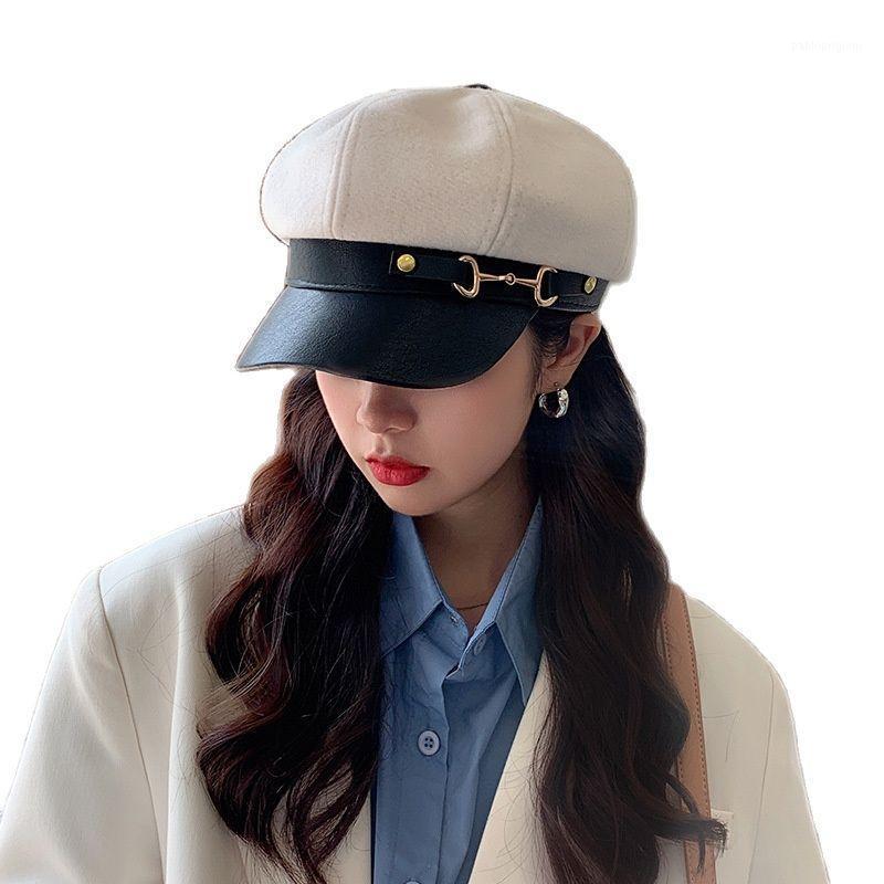 Berets Fashion Ins Women's Wool Beret Caps Painter Pumpkin Hats Solid Patchwork Warm Ivy Hat Girl Hip Hop With Chain, 002
Berets Fashion Ins Women's Wool Beret Caps Painter Pumpkin Hats Solid Patchwork Warm Ivy Hat Girl Hip Hop With Chain, 002