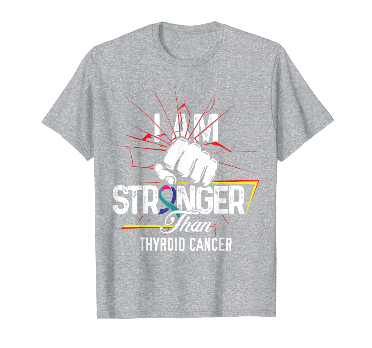i am stronger- thyroid cancer awareness ribbon t shirts, White;black
i am stronger- thyroid cancer awareness ribbon t shirts, White;black