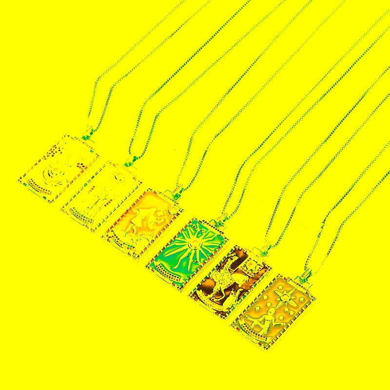 Pendant Necklaces Punk Tarot Cards Necklace Women Gold Mythology Copper Enamel Collares Colar De Cartas Tarô
Pendant Necklaces Punk Tarot Cards Necklace Women Gold Mythology Copper Enamel Collares Colar De Cartas Tarô