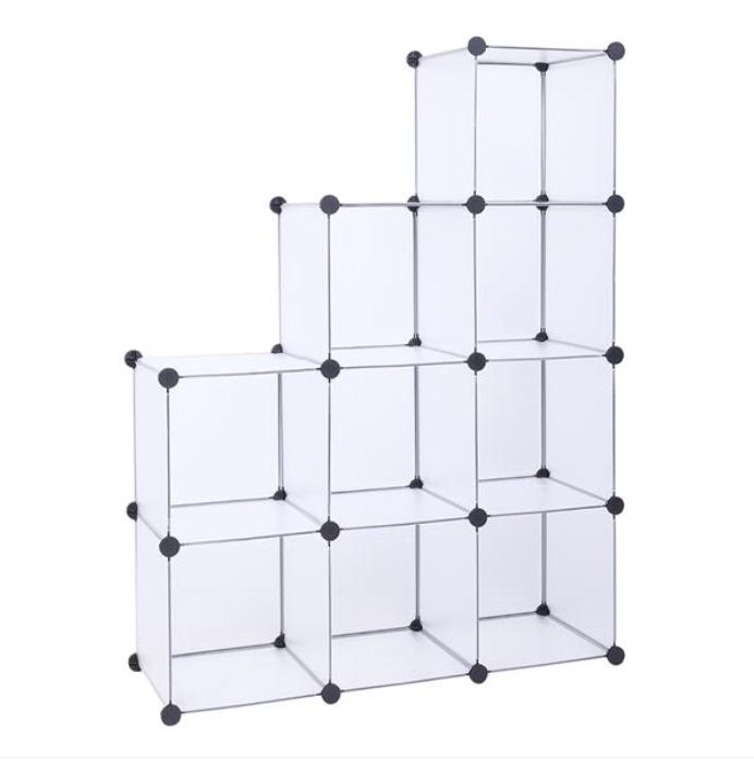 2022 Cube Storage 9-Cube Organizer Shelves DIY Closet Cabinet white Boxes & Bins Organization