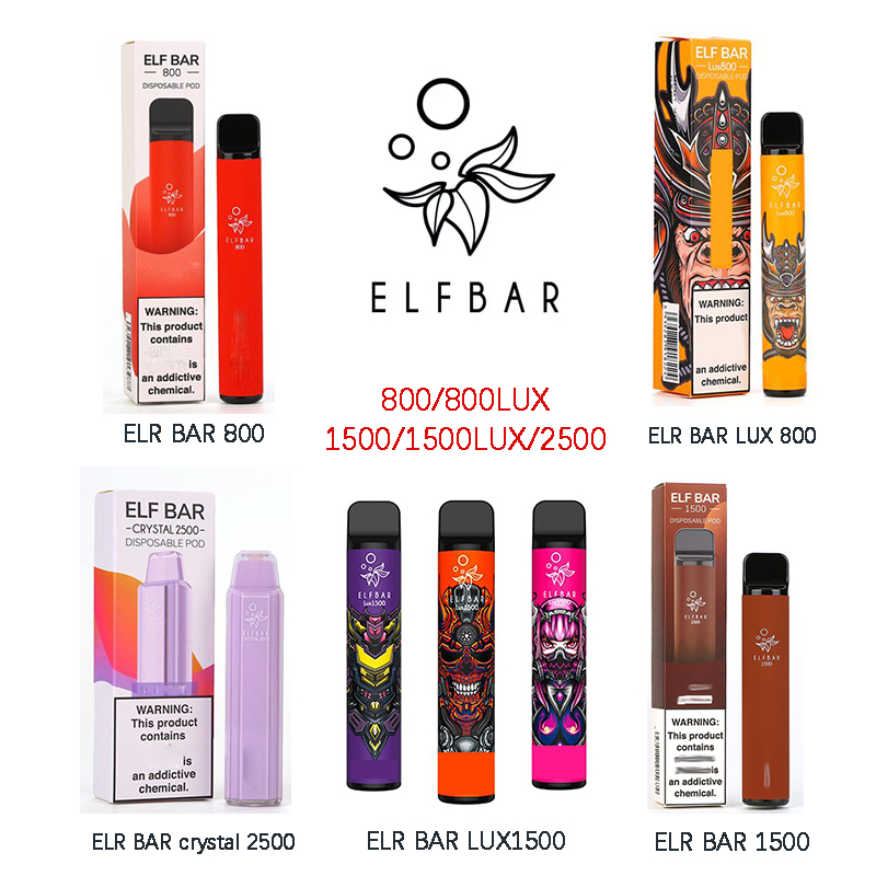 Elf Bar Original Disposable Electronic Cigarettes Device Vape Pod r 800 800lux 1500 1500lux Crystal 2500 hotsale disposables 2% and 5% Strength available xxl max
Elf Bar Original Disposable Electronic Cigarettes Device Vape Pod r 800 800lux 1500 1500lux Crystal 2500 hotsale disposables 2% and 5% Strength available xxl max