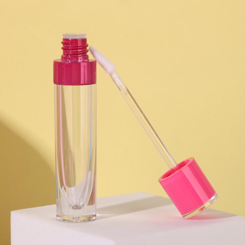5pcs 8ml Empty Lip Gloss Bottle Clear Lip Container With Rubber Stopper Women Girls Diy Tool Refillable Vials