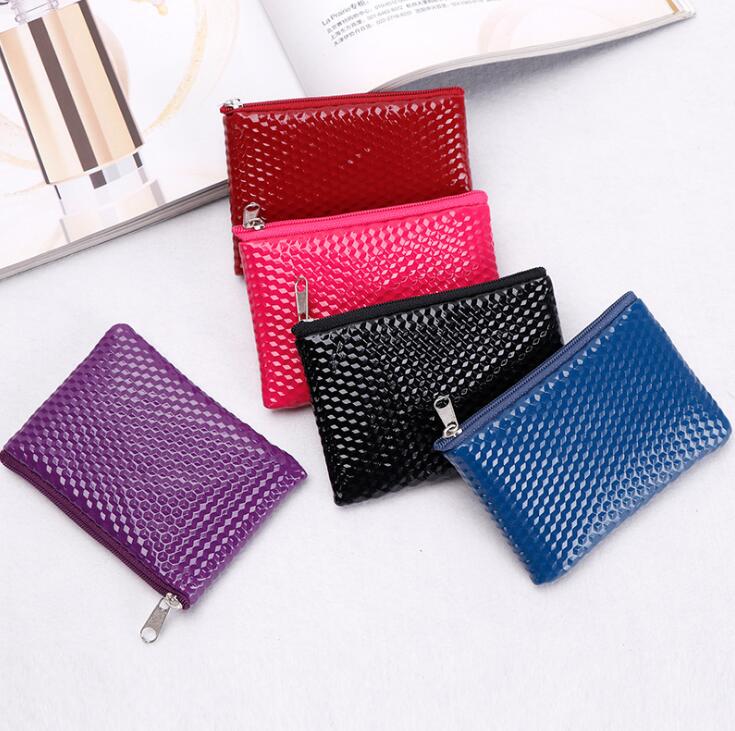 Top Quality Key Pouch Leather Holds 4 Color Fashion Women Key Holder Coin Purse Small Key Wallets