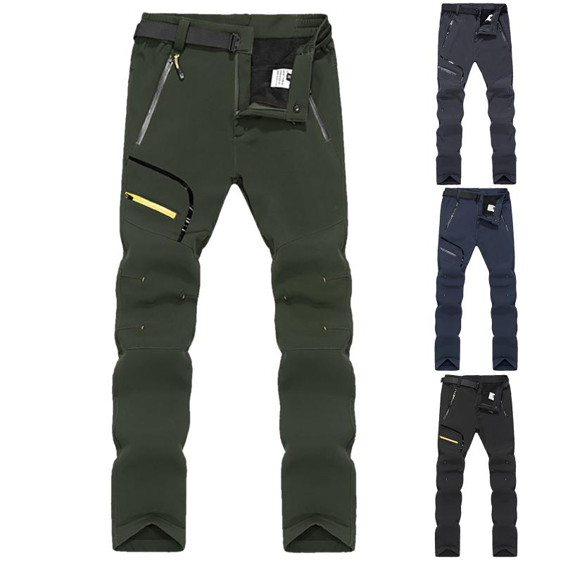 Men's Pants Trousers Softshell Lined Solid With Trekking Fitness Pockets Hiking Work Warm Windproof, Black
Men's Pants Trousers Softshell Lined Solid With Trekking Fitness Pockets Hiking Work Warm Windproof, Black