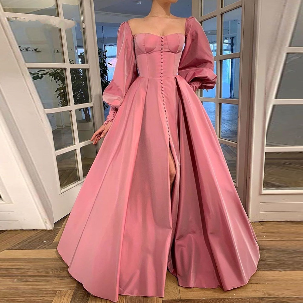Muslim Satin Evening Es 2021 New Listing Simple Formal Party Gowns Square Neck Full Sleeves Long Prom Jket
Muslim Satin Evening Es 2021 New Listing Simple Formal Party Gowns Square Neck Full Sleeves Long Prom Jket