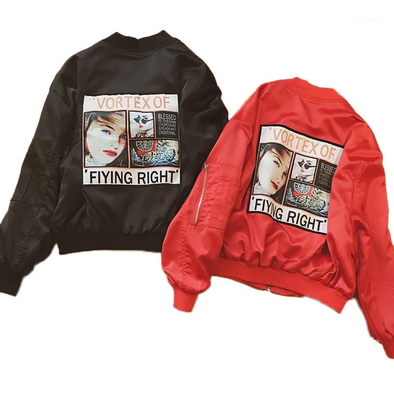 Wholesale- Vintage Windbreaker Jackets Black Red Zipper Up Spring Women's Bomber Jacket 2021 Autumn Thin Basic Coats Outwear Femme
Wholesale- Vintage Windbreaker Jackets Black Red Zipper Up Spring Women's Bomber Jacket 2021 Autumn Thin Basic Coats Outwear Femme