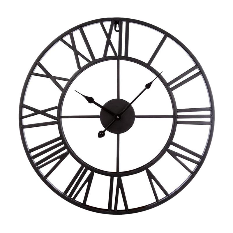 47CM Metal Wall Clock Vintage Hanging Wall Clock Silent Iron Roman Numeral Decorative for Living Room Bedroom Kitchen Offi
47CM Metal Wall Clock Vintage Hanging Wall Clock Silent Iron Roman Numeral Decorative for Living Room Bedroom Kitchen Offi
