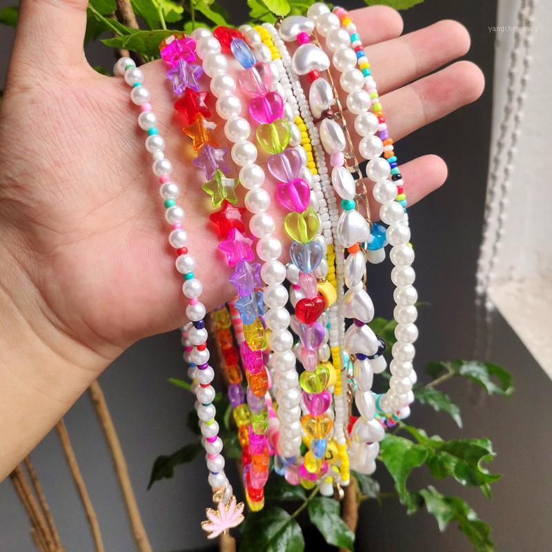 Chains Bohemia Handmade Candy Colors Heart Pearl Beaded Choker Necklaces For Women Acrylic Star Seed Beads Strand Necklace Jewelry Gift
Chains Bohemia Handmade Candy Colors Heart Pearl Beaded Choker Necklaces For Women Acrylic Star Seed Beads Strand Necklace Jewelry Gift