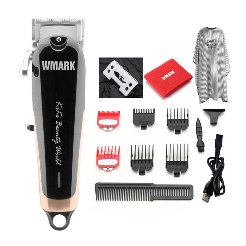 WMARK NG-103Plus Professional Cordless Hair Clippers Cutter Cutting Machine Trimmer 6500 rpm 220106