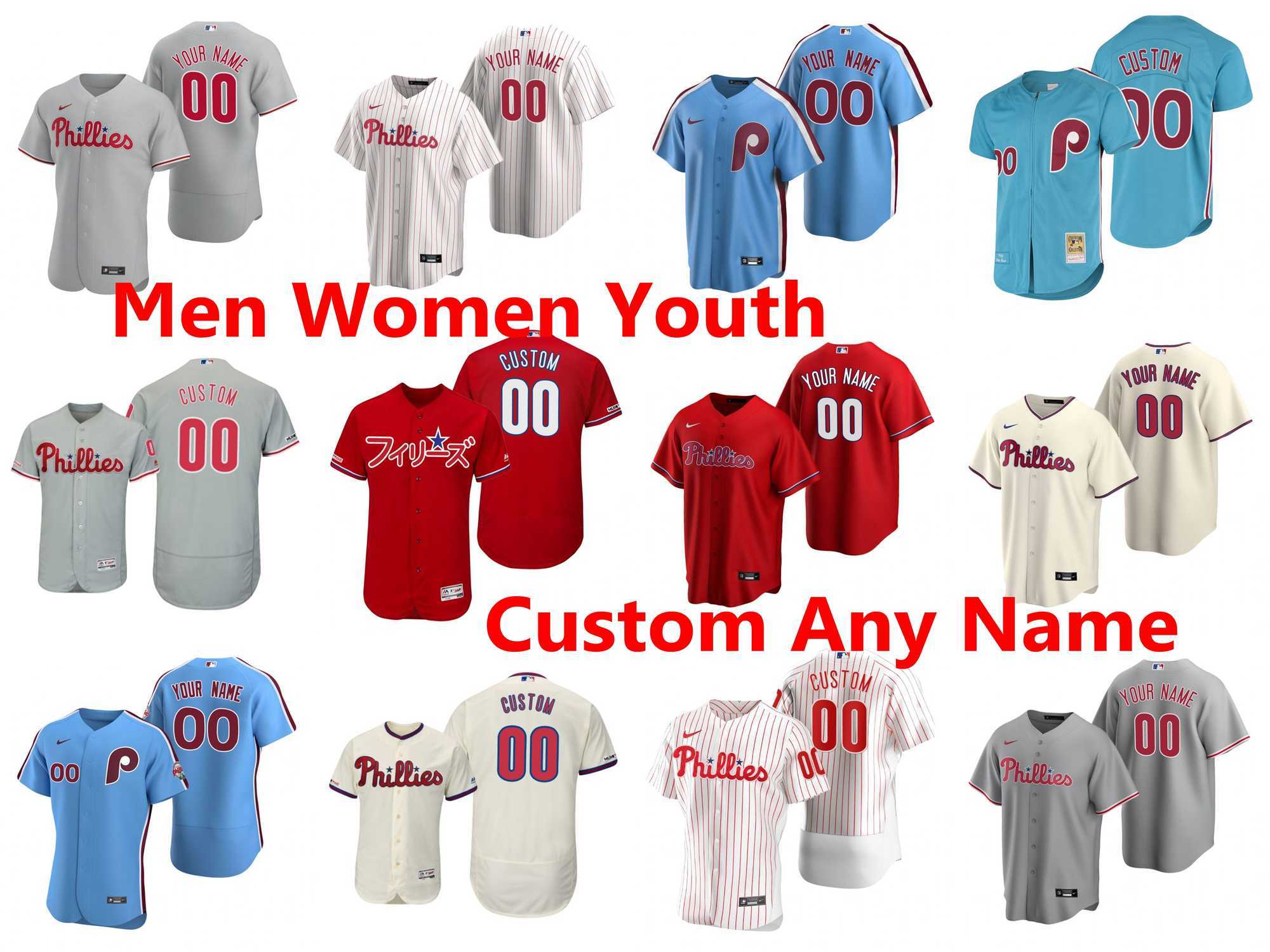 2021 Philadelphia Phillies Baseball Jerseys Rhys Hoskins Jersey Mens Bryce Harper Aaron Nola JT Realmuto Didi Gregorius Mike Schmidt Austin Davis Custom Stitched, As photo
2021 Philadelphia Phillies Baseball Jerseys Rhys Hoskins Jersey Mens Bryce Harper Aaron Nola JT Realmuto Didi Gregorius Mike Schmidt Austin Davis Custom Stitched, As photo