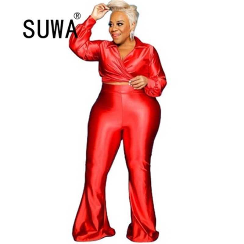 Solid Color Stain Two Piece Outfits Women Office Matching Sets Long Sleeve Shirt Blouses Wide Leg Pants Trousers Wholesale 210525, Black
Solid Color Stain Two Piece Outfits Women Office Matching Sets Long Sleeve Shirt Blouses Wide Leg Pants Trousers Wholesale 210525, Black