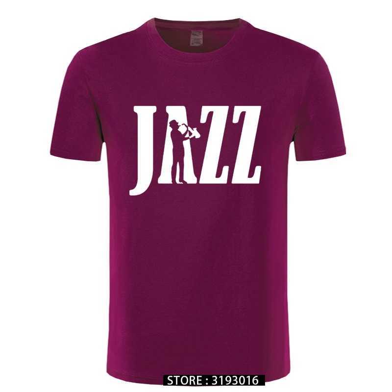 Funny Jazz Saxophone T Shirt Summer Autumn Camiseta Retro shirt Print Graphic Cotton Harajuku Streetwear Male 210629