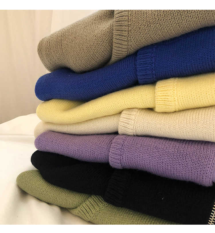 Nomikuma Thicken Solid Oversized Sweater Hooded Coat Korean Pockets Long Sleeve Jacket Autumn Winter Knitted Cardigan 6C400 210805